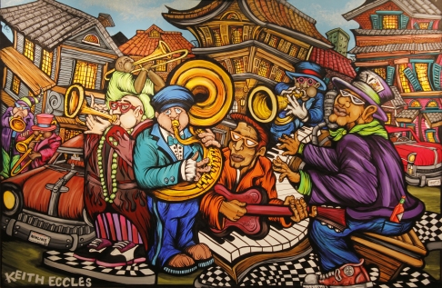 All That Jazz by Keith Eccles | Acrylic on Canvas, Gallery Framed All That Jazz